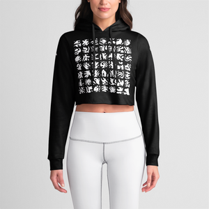 Inscription Womens Crop Hoodie