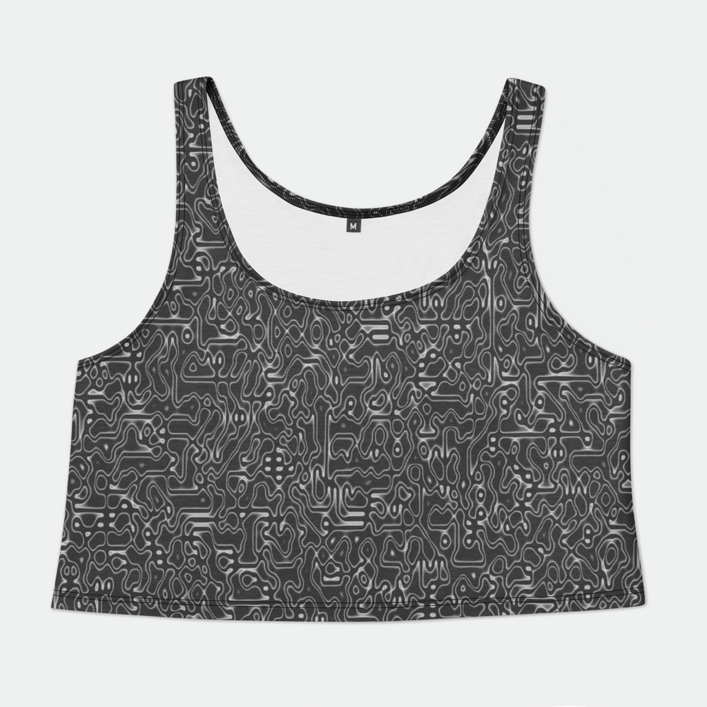 Illusion Womens Crop Tank Top