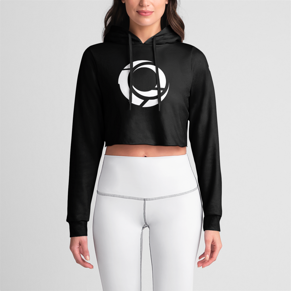 Nested Moon Sigil Womens Crop Hoodie