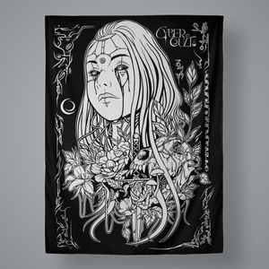 Grim Garden Large Wall Tapestry 60x80