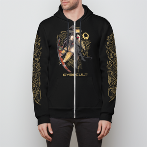 Cyber Witch Unisex Zip Hoodie