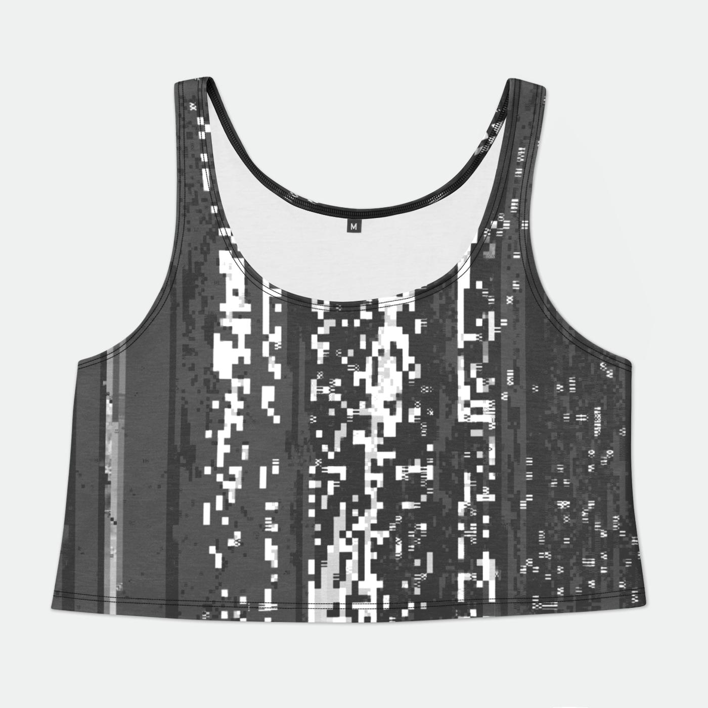 Pixel Fall Womens Crop Tank Top