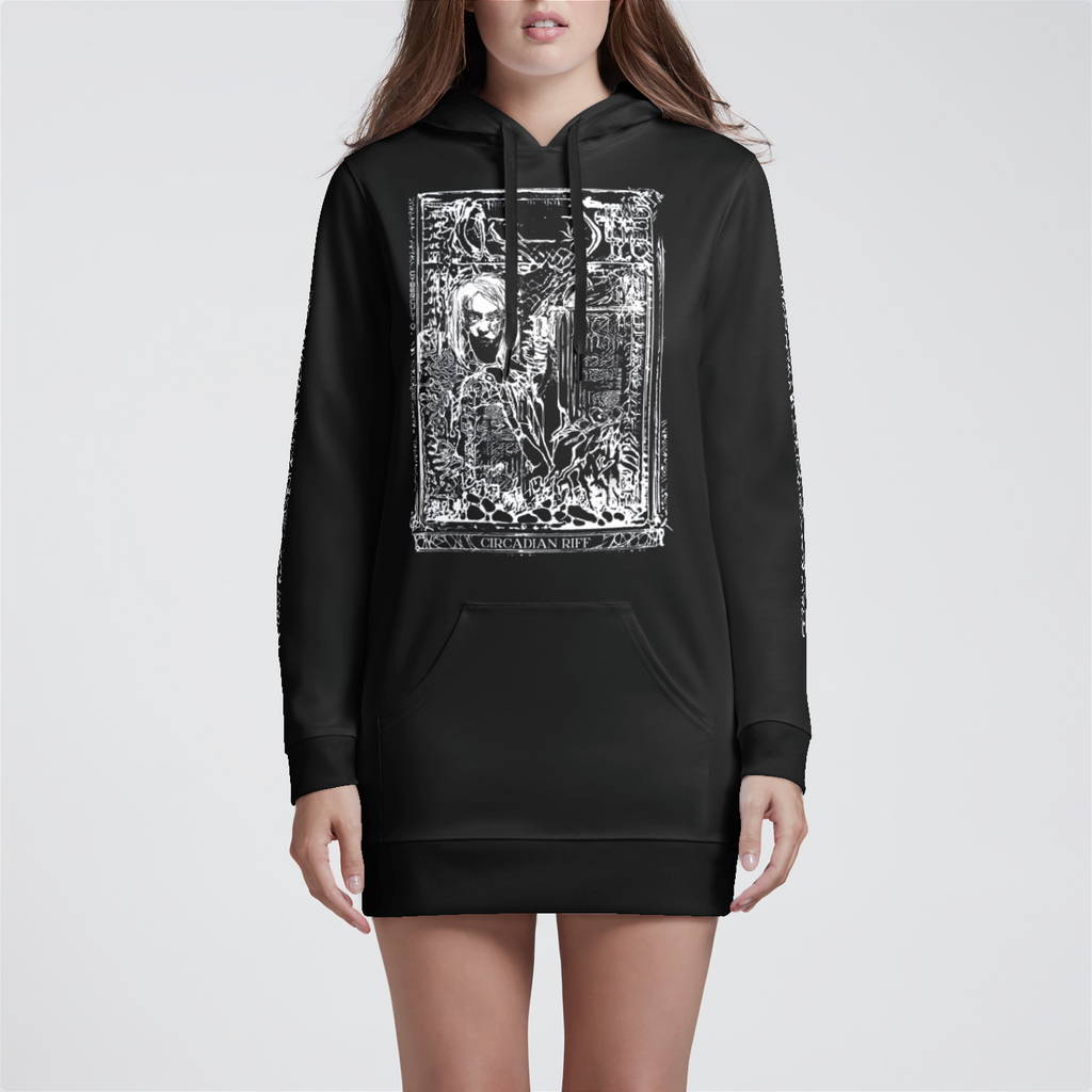 Circadian Riff Meta Womens Hoodie Dress