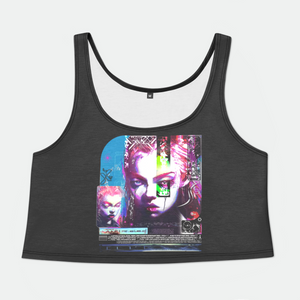 Artificial Dream Womens Crop Tank Top