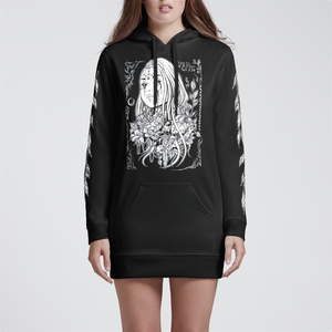 Grim Garden Womens Hoodie Dress