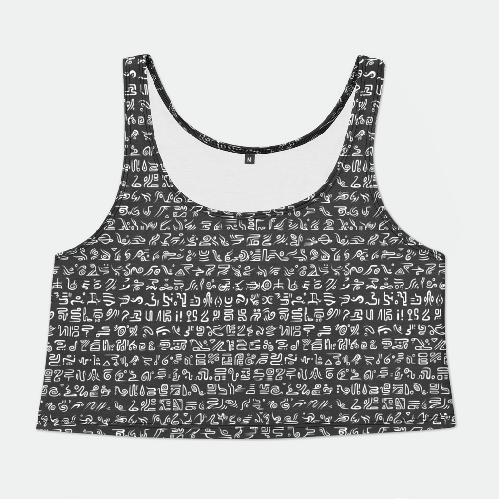 Arcane A Womens Crop Tank Top