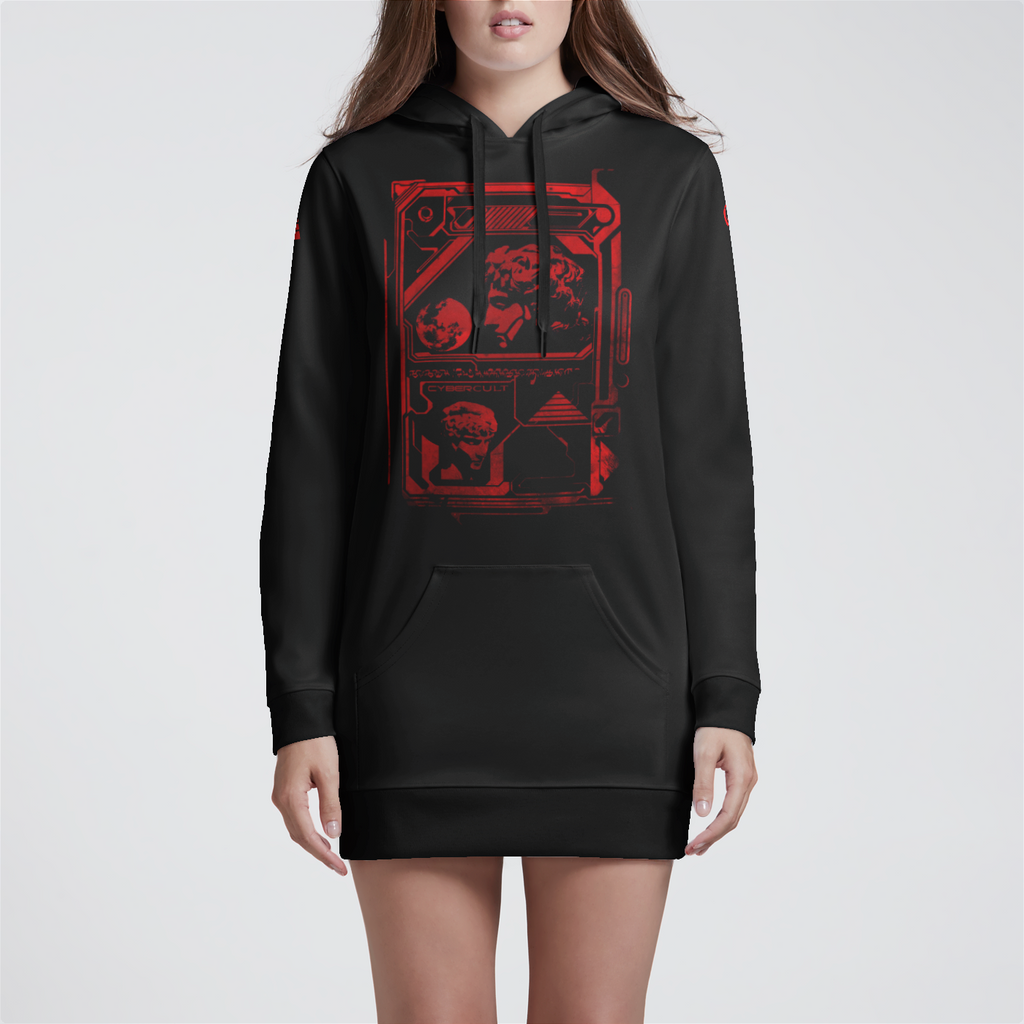 Post Human Womens Hoodie Dress