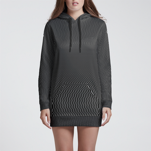 Moire Orb Womens Hoodie Dress