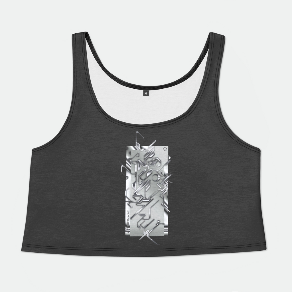 Sacred Text A Womens Crop Tank Top