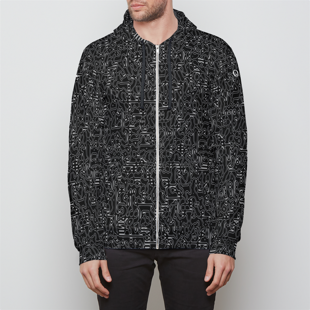 Illusion Unisex Zip Hoodie