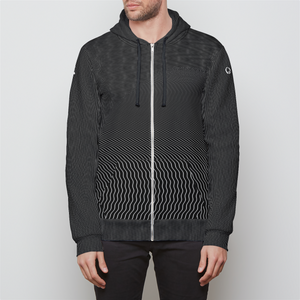 Moire Orb Unisex Zip Hoodie