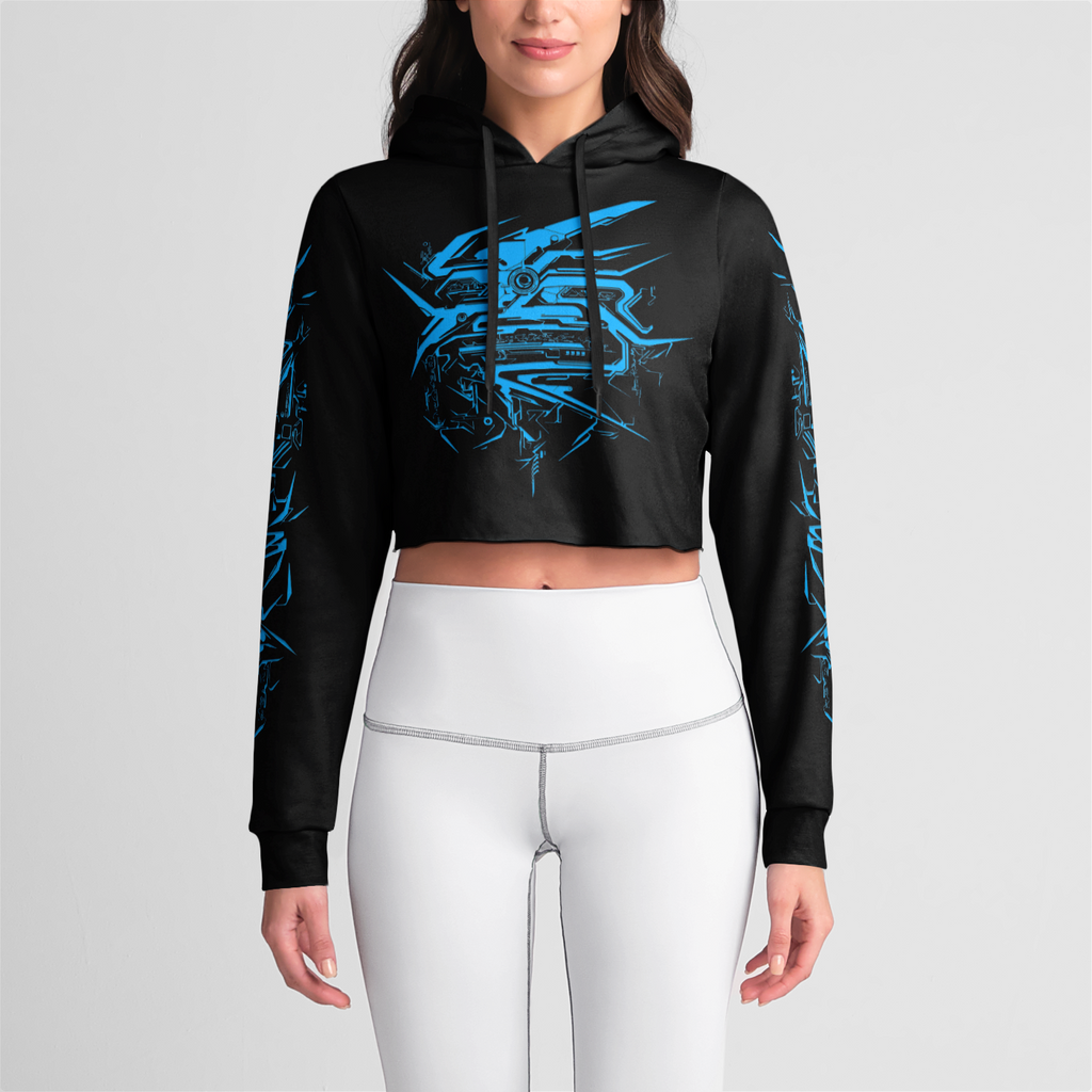 Biogenesis A Womens Crop Hoodie