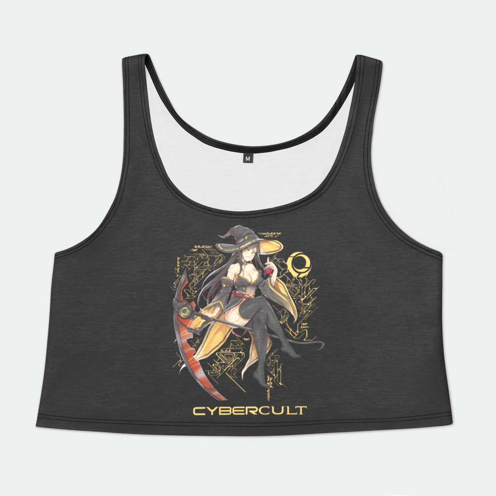 Cyber Witch Womens Crop Tank Top