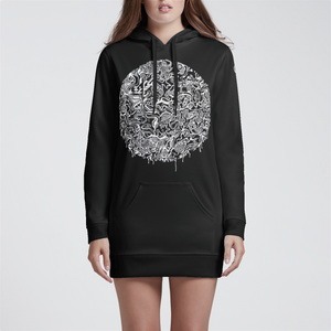 Dimension Womens Hoodie Dress