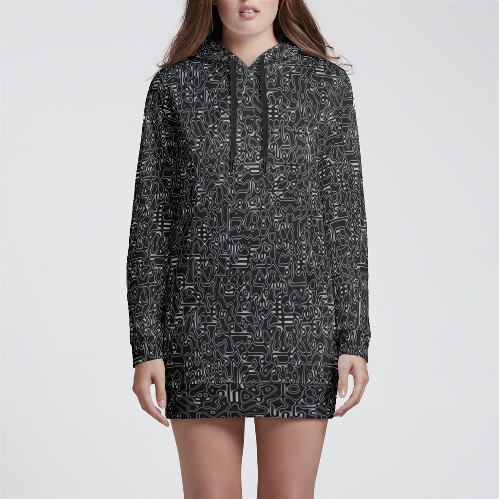 Illusion Womens Hoodie Dress