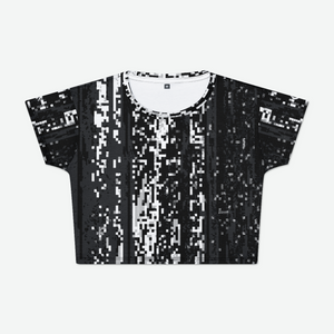 Pixel Fall Womens Crop Tee