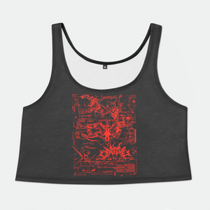 Eclipse Womens Crop Tank Top