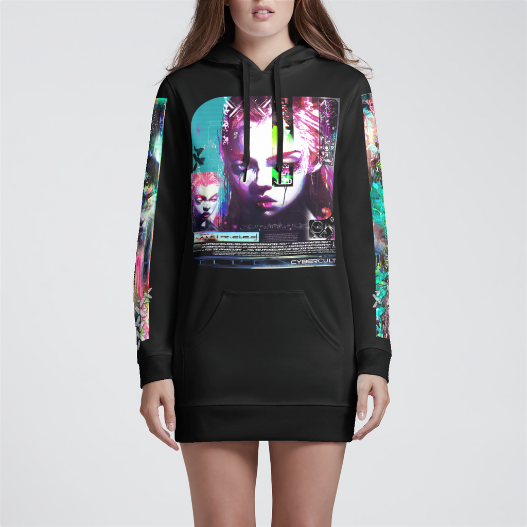 Artificial Dream Womens Hoodie Dress