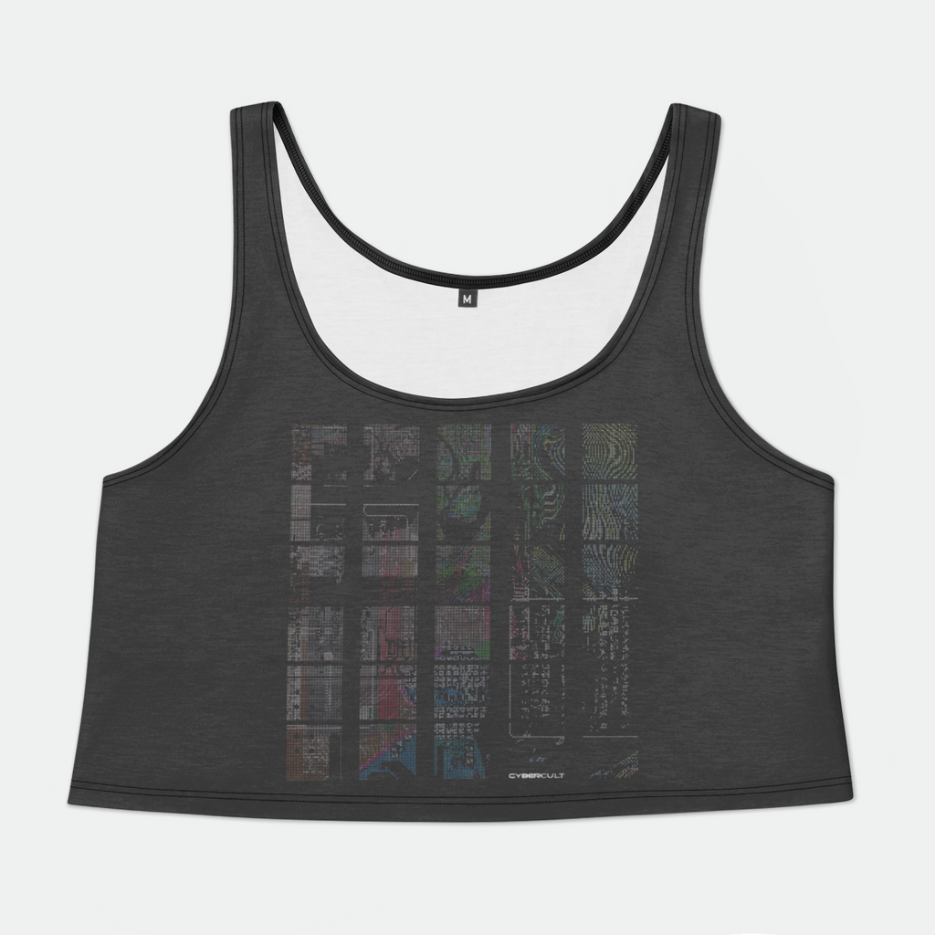 Particle Womens Crop Tank Top