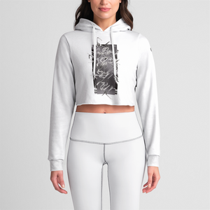 Sacred Text B Womens Crop Hoodie