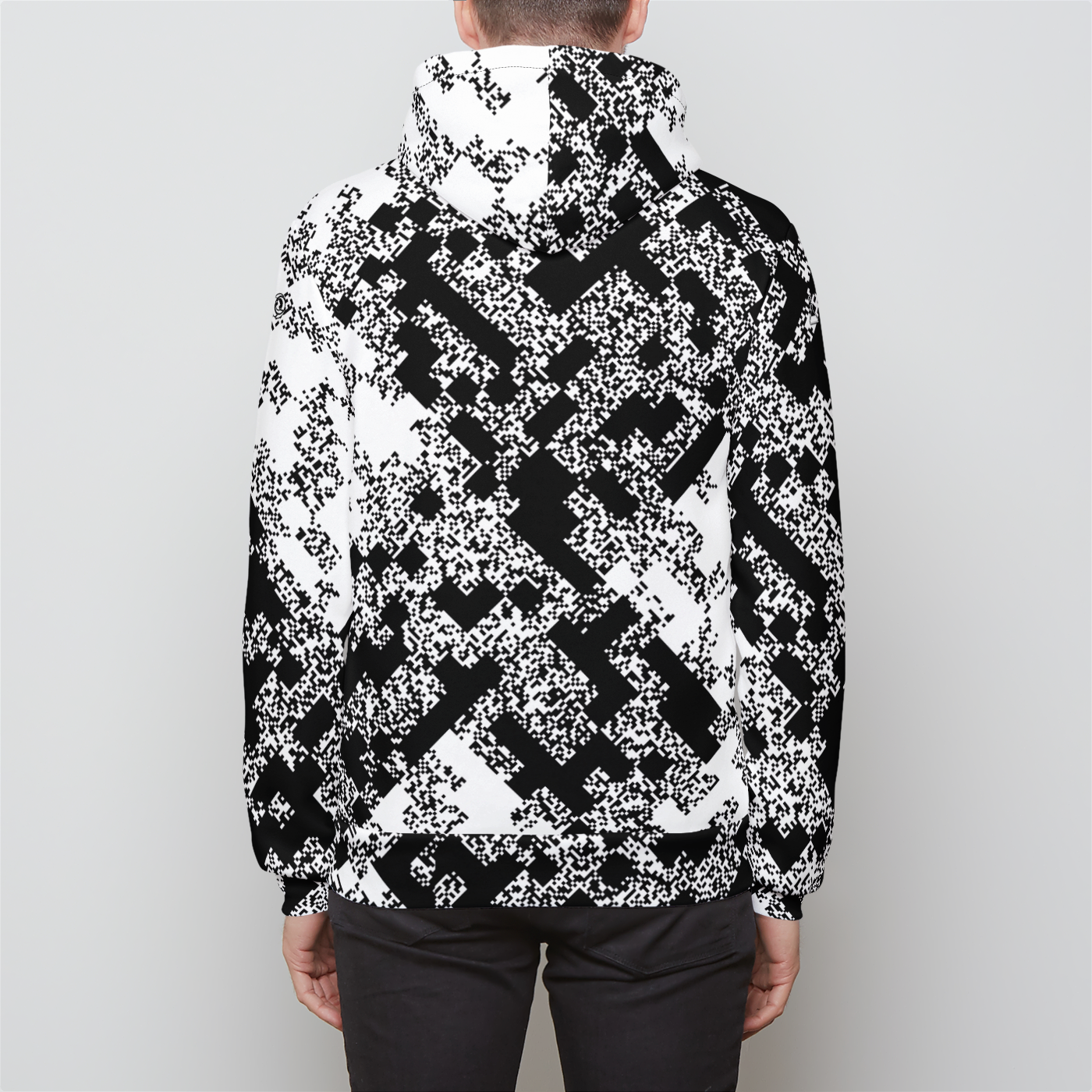 Pixel Noise B Unisex Zip Hoodie