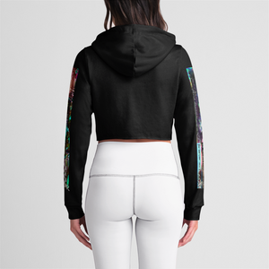 Artificial Dream Womens Crop Hoodie