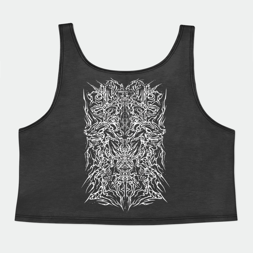 Requiem Womens Crop Tank Top