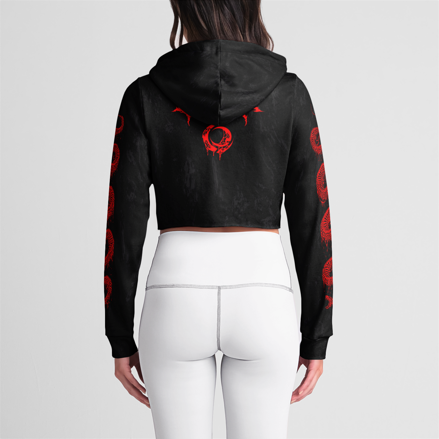 Necromancy Womens Crop Hoodie