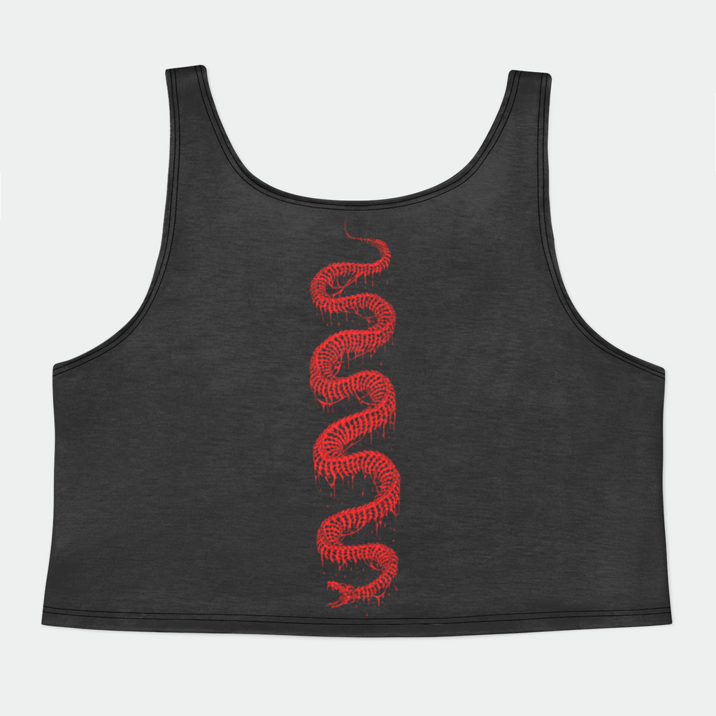 Necromancy Womens Crop Tank Top