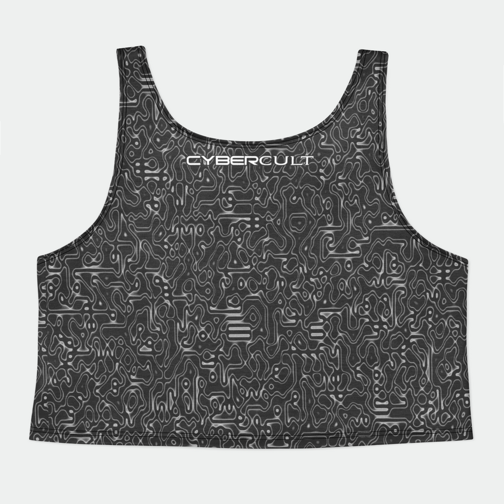 Illusion Womens Crop Tank Top