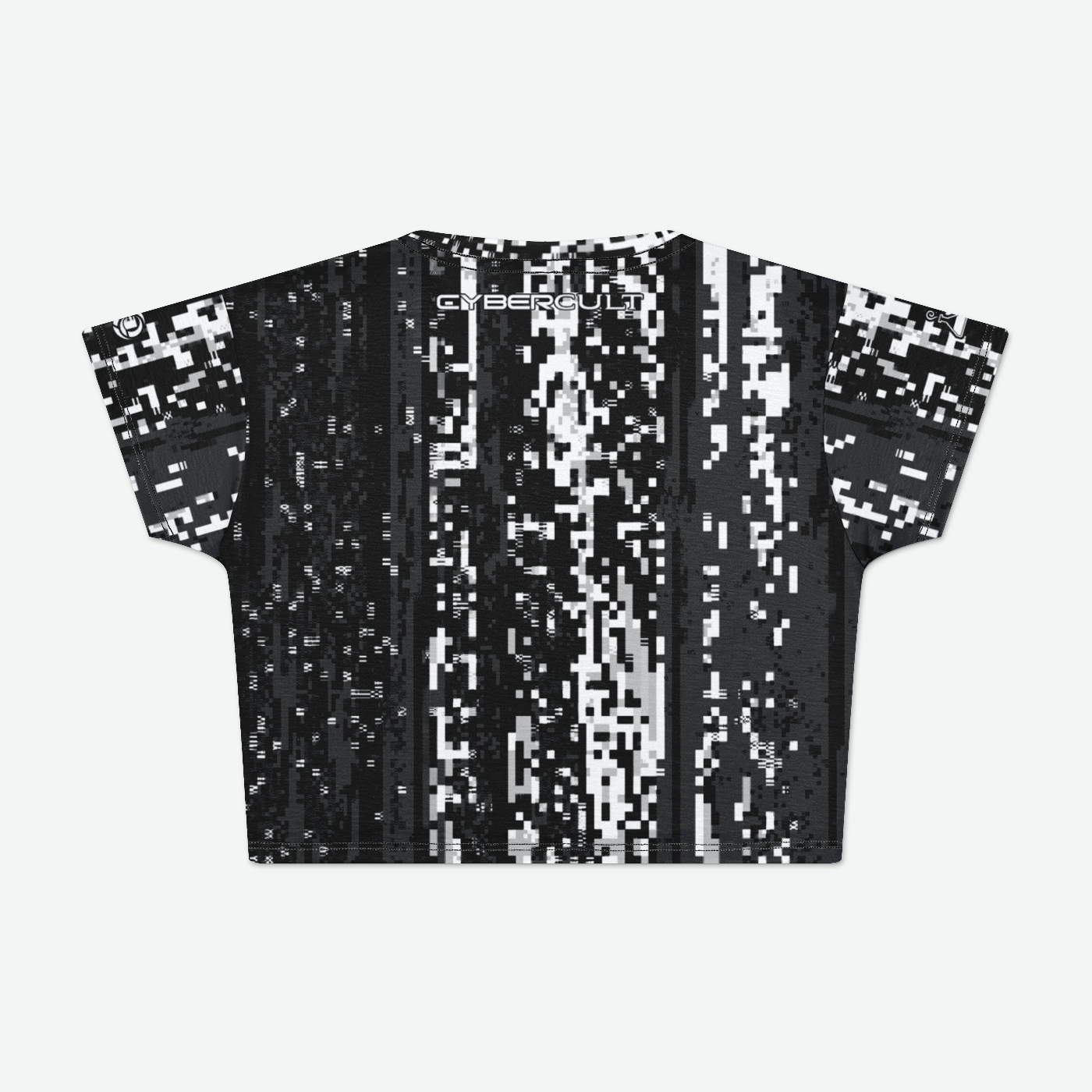 Pixel Fall Womens Crop Tee