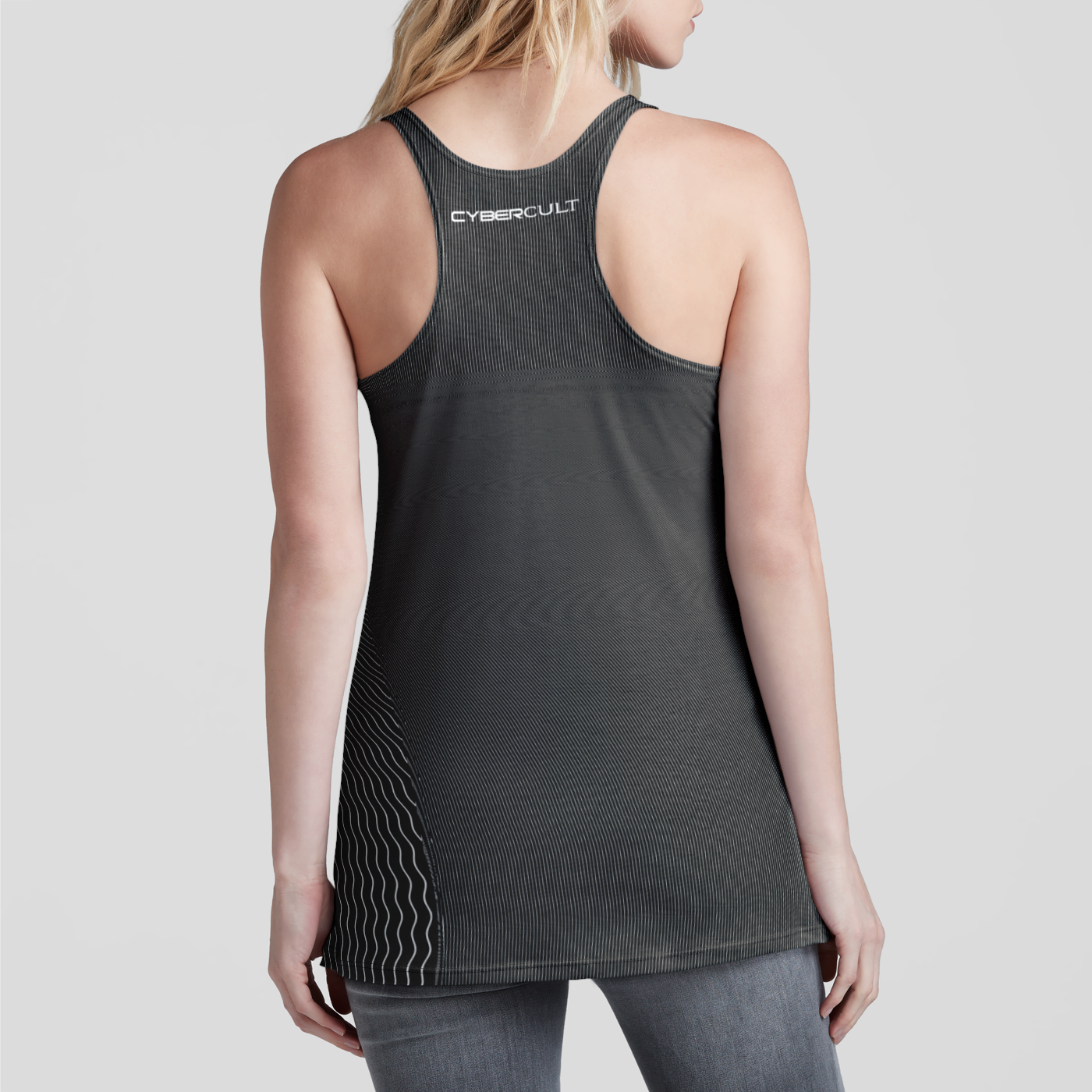 Moire Orb Racerback Tank Top