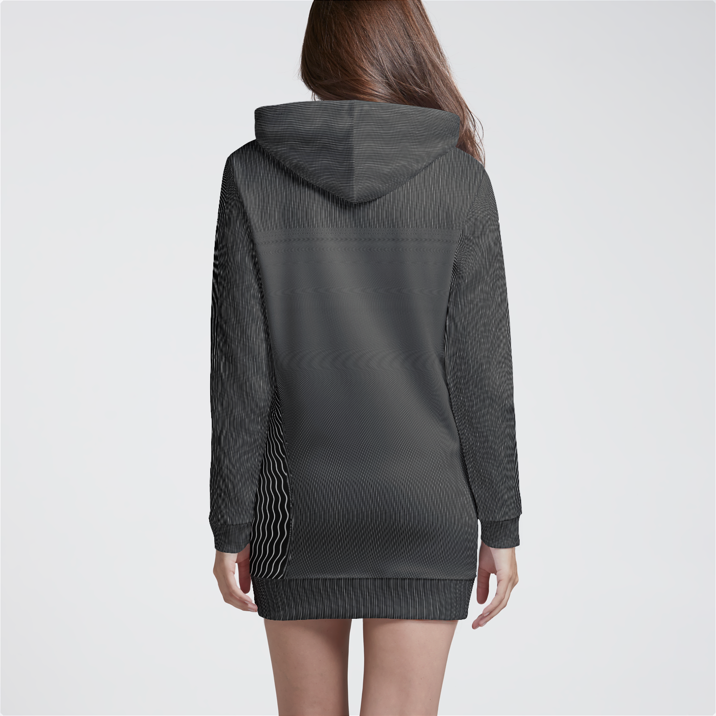 Moire Orb Womens Hoodie Dress