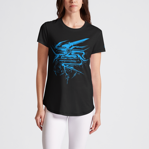 Biogenesis Blue Womens Crew Tee