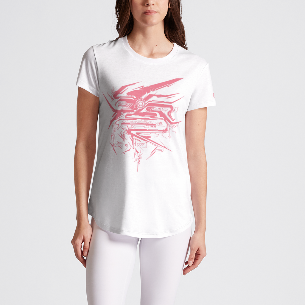 Biogenesis Pink Womens Crew Tee