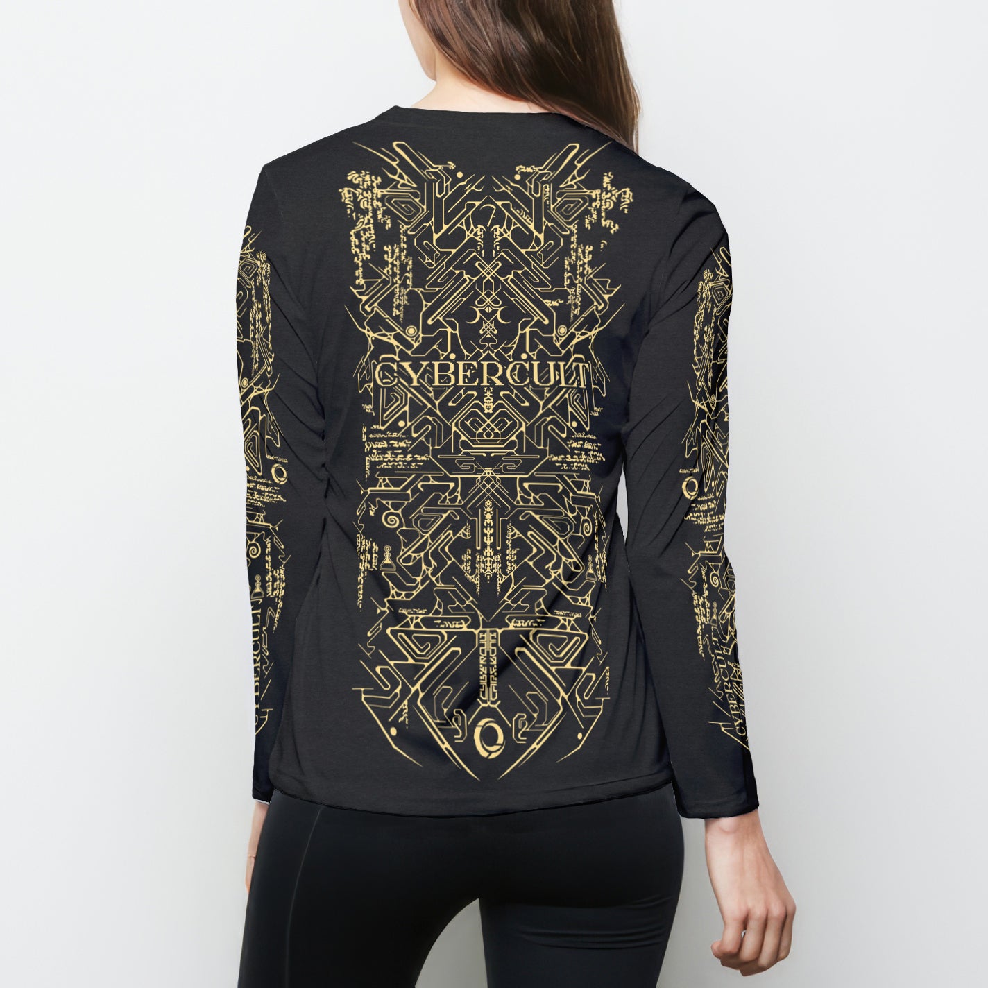 Cyber Witch Womens Long Sleeve Sports Tee