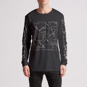 Into Gray Mens Long Sleeve Tee