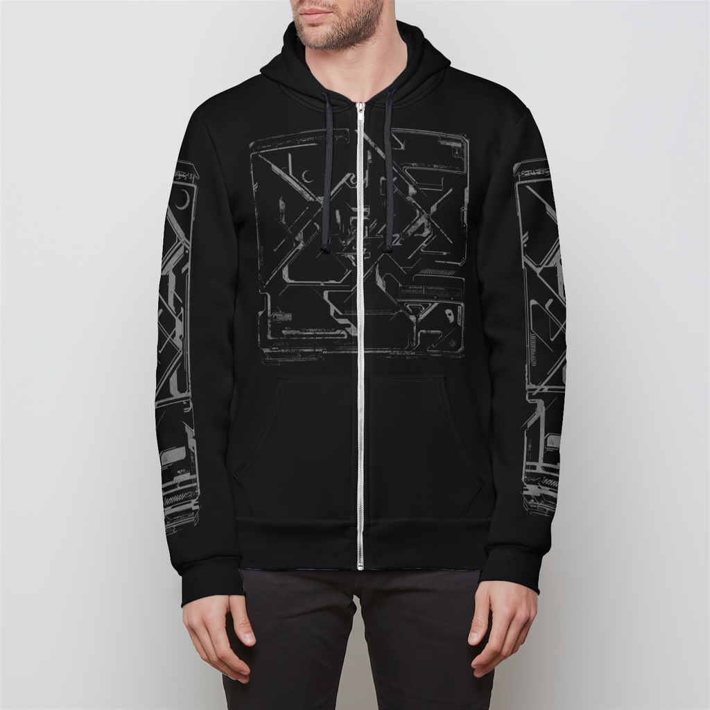 Into Gray Unisex Zip Hoodie