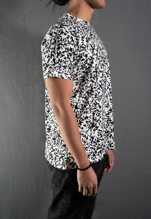 Pixel Noise A Mens Crew Tee