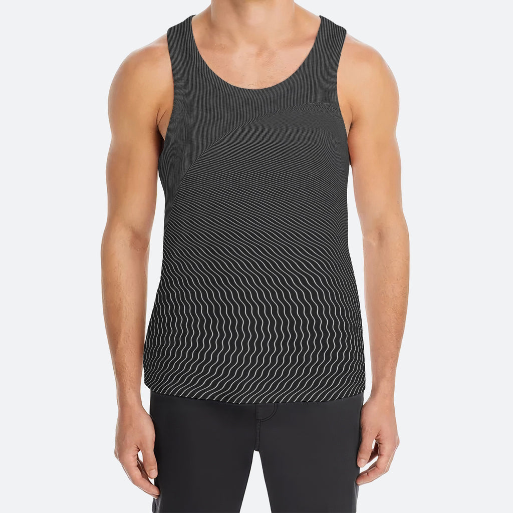 Moire Orb Mens Tank Top