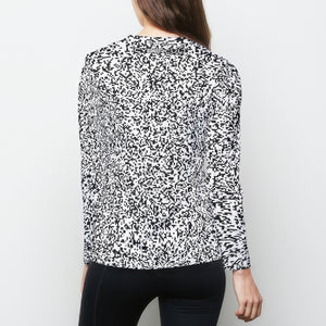 Pixel Noise A Womens Long Sleeve Sports Tee