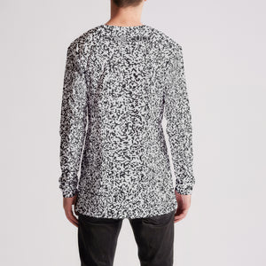 Pixel Noise A Mens Long Sleeve Tee