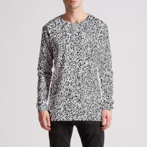 Pixel Noise A Mens Long Sleeve Tee