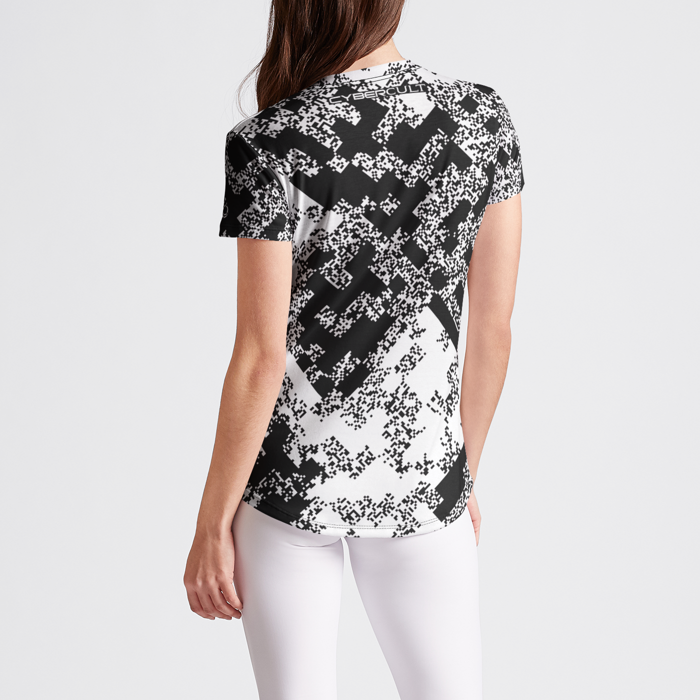 Pixel Noise B Womens Crew Tee