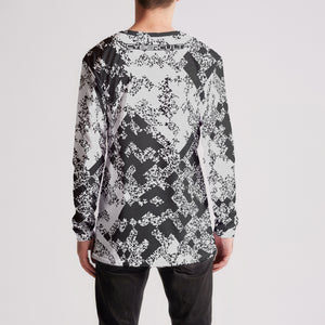 Pixel Noise B Mens Long Sleeve Tee