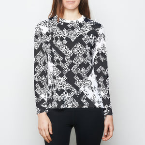 Pixel Noise B Womens Long Sleeve Sports Tee