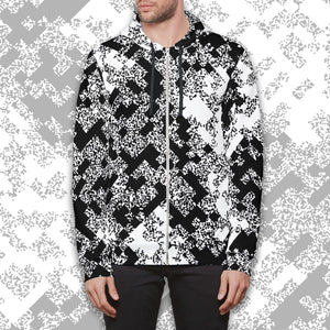 Pixel Noise B Unisex Zip Hoodie