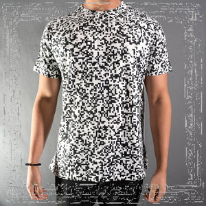 Pixel Noise A Mens Crew Tee